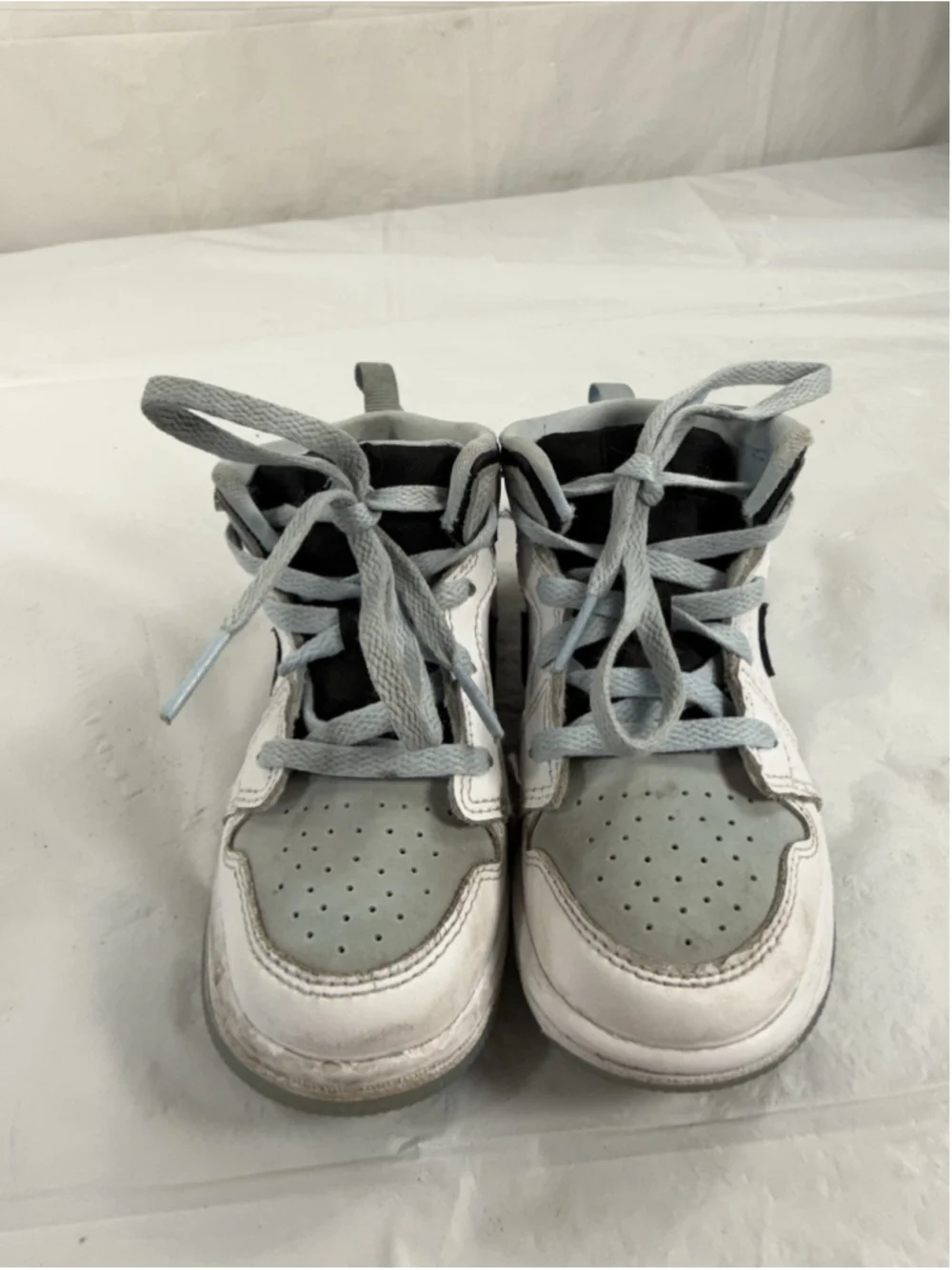Air Jordan DV1338-104 1 Mid SE TD 'White Ice Blue' toddler shoes SIZE 9C